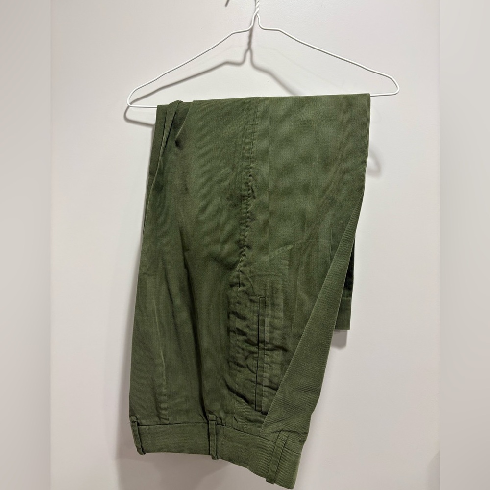 COS Corduroy Olive Green Pants